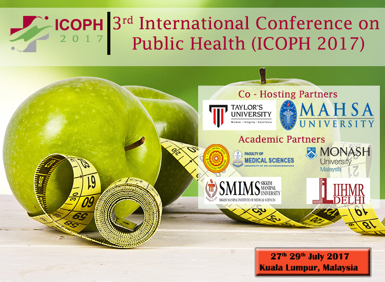 It is our great pleasure to invite you to the International Public Health Conference which will be held in Kuala Lumpur, Malaysia from 27th to 29st July 2017.This annual International Conference brings together many members and non-members, local friends and abroad colleagues who share a common goal; a view of global health and public advocacies. Understandably this conference will provide an excellent forum for the discussion of problems, challenges and mitigations efforts in public health.